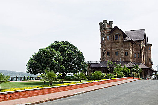 宫殿,路边,查谟-克什米尔邦,印度