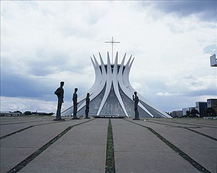 巴西利亚大教堂,户外,雕塑