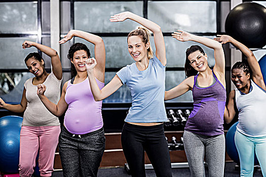 女性,训练,孕妇,练习,休闲,中心