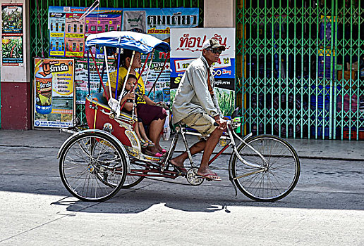 人力三轮车,泰国,亚洲