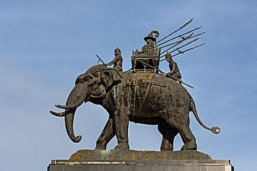 国王,纪念建筑,大象,省,泰国,亚洲