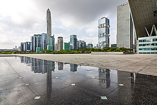 深圳市民中心天际线