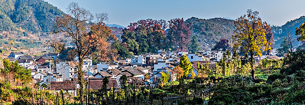 江西省婺源县石城村居民住宅乡村建筑景观