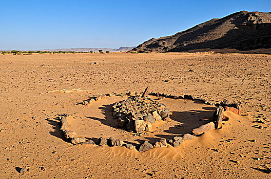 历史,墓地,阿德拉尔,阿尔及利亚,撒哈拉沙漠,北非