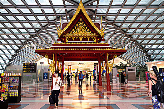泰国,建筑,机场,新,曼谷,国际机场