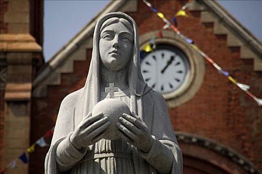 圣母玛利亚,圣母院,大教堂,胡志明市,西贡,越南,亚洲