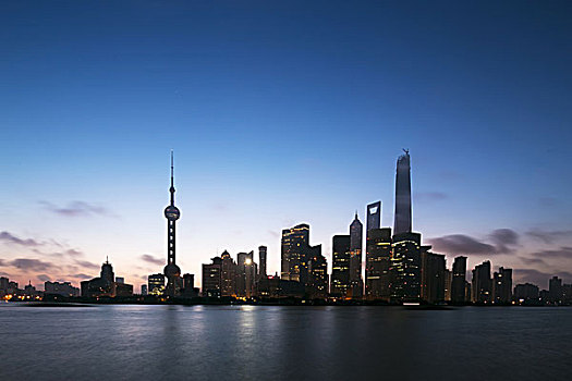 天际线,风景,现代,城市,上海,河岸,黄浦江