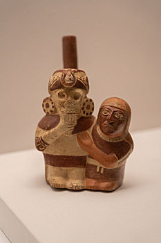 秘鲁拉斯瓦卡斯博物馆莫切文化陶瓶