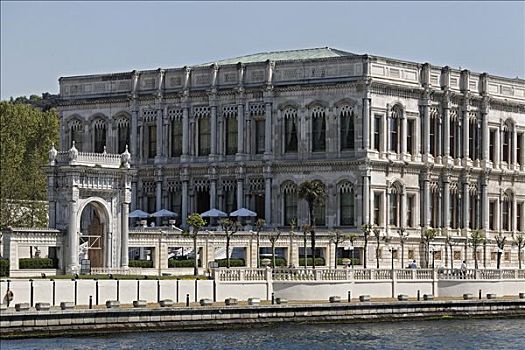 宫殿,凯宾斯基,酒店,土耳其,风格,博斯普鲁斯海峡,伊斯坦布尔