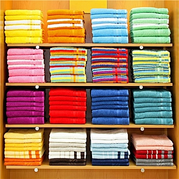 毛巾,彩色