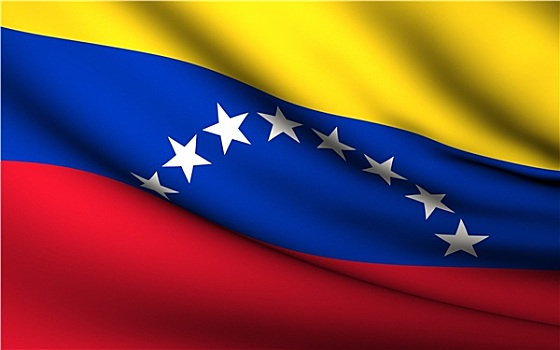飞,旗帜,委内瑞拉