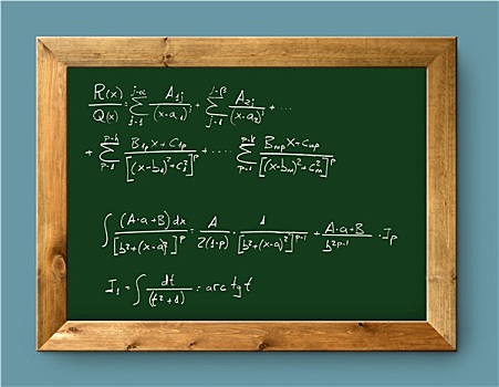 木板,绿色,黑板,困难,数学,程式