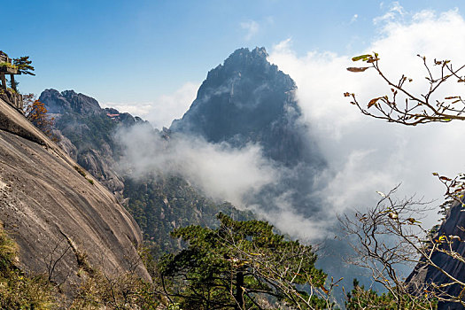 中国安徽黄山自然风光