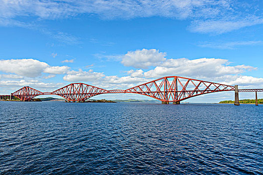 著名,桥,上方,福斯河,南,爱丁堡,苏格兰,英国
