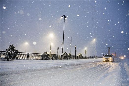 交通,暴风雪