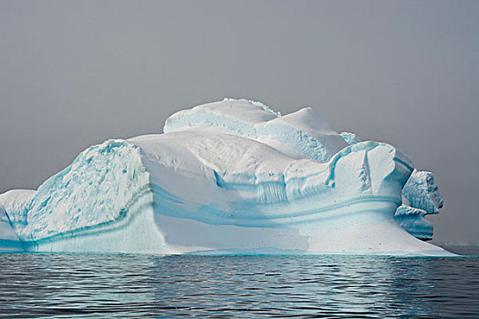 南极,湾,冰山