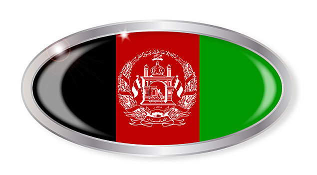 阿富汗,旗帜,椭圆,扣