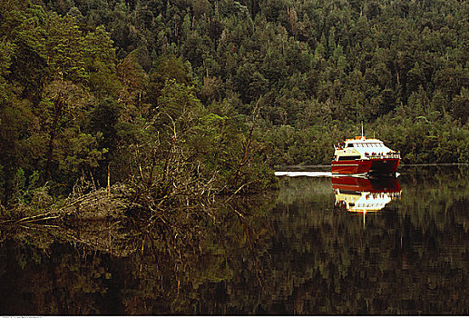 船,戈登,河,斯特拉恩地区,塔斯马尼亚,澳大利亚