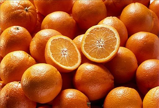 橘子,一个,平分,全画幅