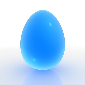 蓝色,半透明,蛋