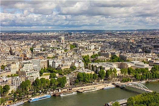 风景,巴黎,塞纳河,拱形,埃菲尔铁塔