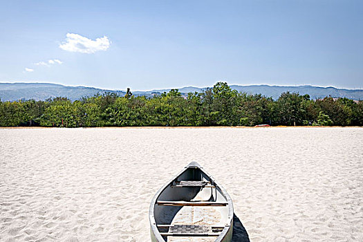 独木舟,海滩
