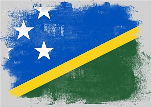 旗帜,所罗门群岛,涂绘,画刷
