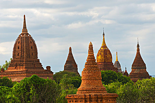 古老,庙宇,塔,蒲甘,曼德勒,区域,缅甸,大幅,尺寸