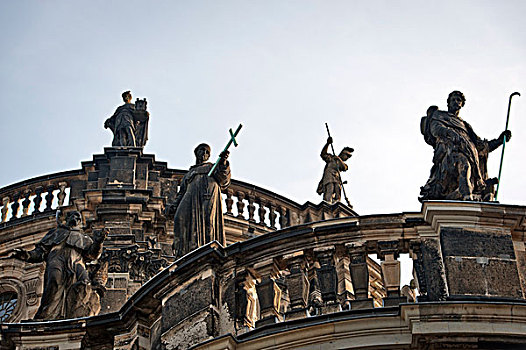 塑像,德累斯顿,大教堂