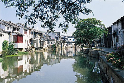區(qū)域,皺,鄉(xiāng)村,蘇州,江蘇