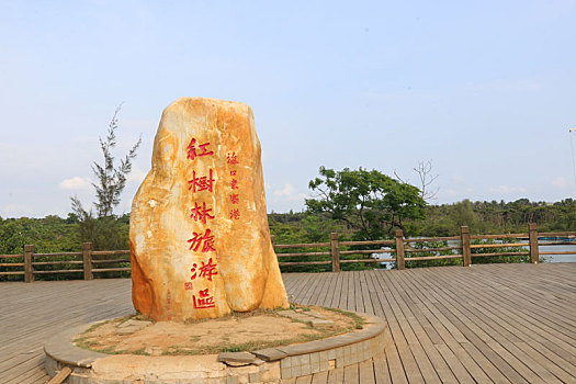 红树林石碑