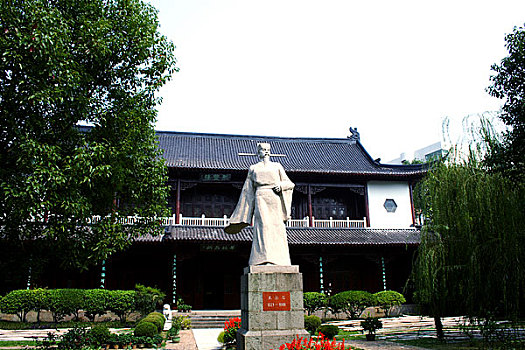 江西抚州王安石纪念馆王安石塑像
