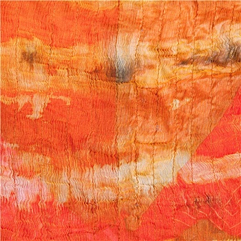 背景,抽象,涂绘,橙色,丝绸,蜡染
