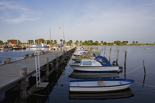 船,码头,波罗的海,梅克伦堡州,德国