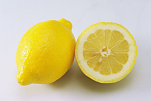 特写,半个柠檬,柠檬