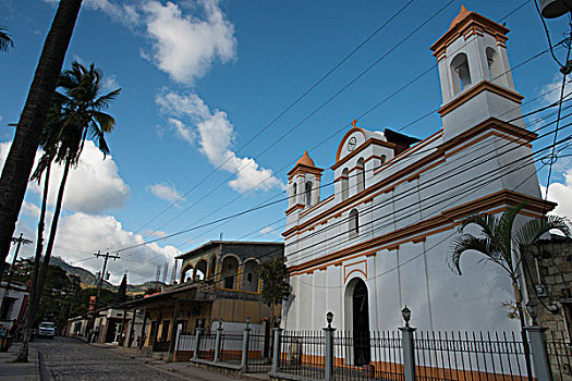 建筑,教堂,村镇,洪都拉斯