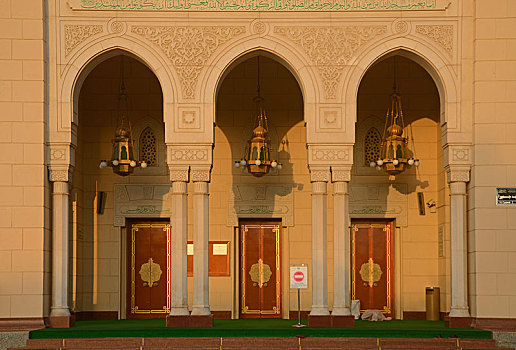 入口,清真寺,酋长国,迪拜,阿联酋,亚洲