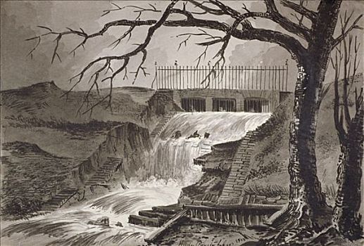 蜿蜒,海德公园,伦敦,1818年