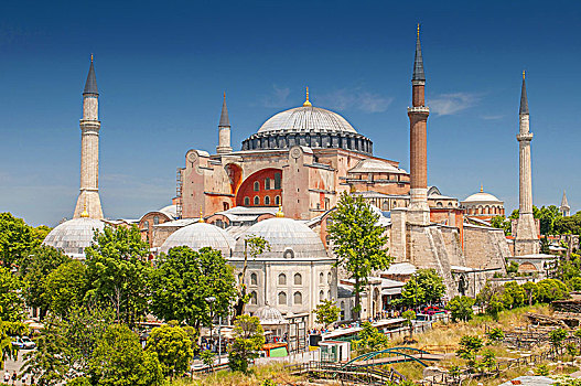 圣索菲亚教堂,伊斯坦布尔,世界,著名,纪念建筑,拜占庭风格,建筑,土耳其