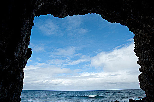 日本海,洞穴