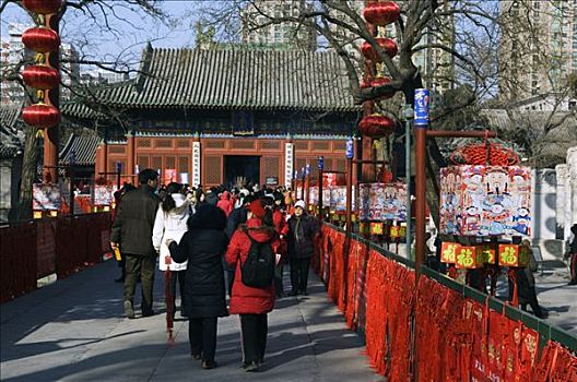 中国,北京,春节,游人,庙宇,民俗,艺术,博物馆