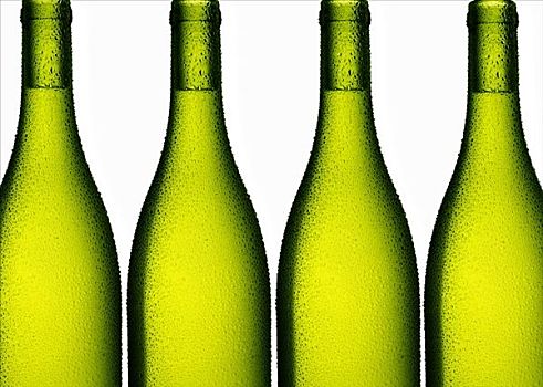 白葡萄酒,绿色,瓶子