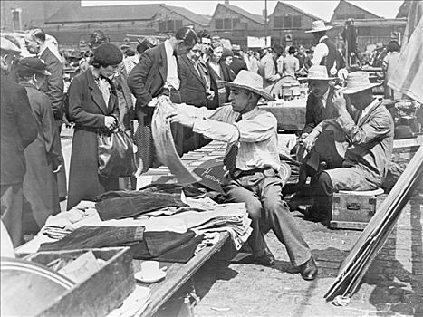 市场货摊,市场,伦敦,20世纪30年代,艺术家,石头