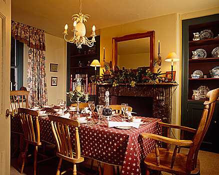 桌子,宴会,黄色,餐厅,装饰,圣诞节
