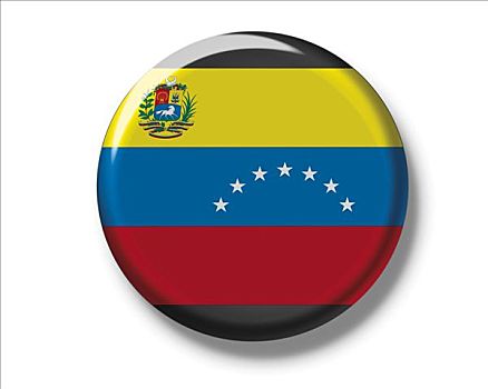 扣,徽章,旗帜,委内瑞拉