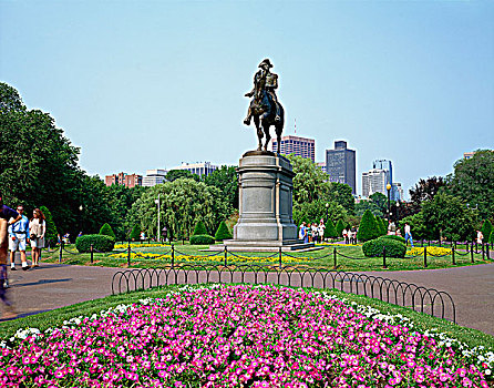 乔治华盛顿纪念碑,波士顿,马萨诸塞,美国