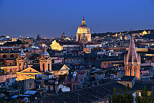 屋顶,风景,罗马