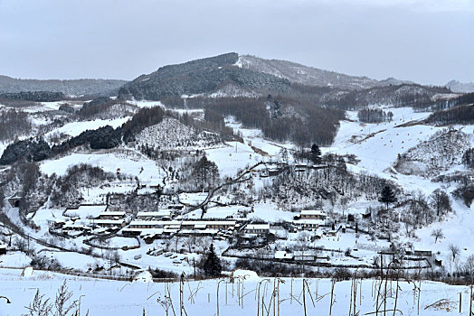 冬季吉林雪村-松岭美景如画