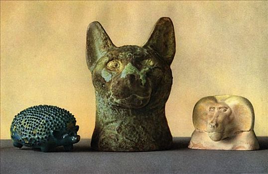 动物,雕刻,埃及新王国,迟,时期,埃及