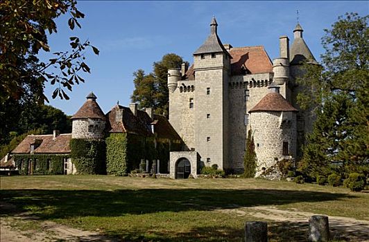 城堡,15世纪,蓝天